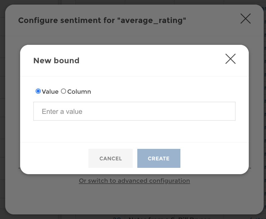 consider a value