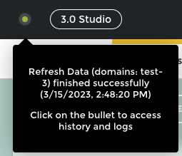 Green dot refresh status